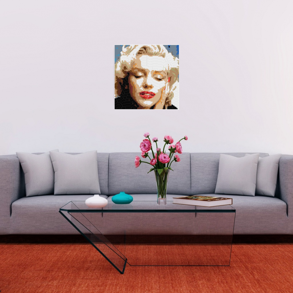 Marlyn Eyes Closed 100x100