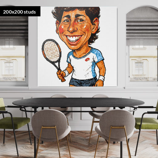 200*200studs, 160*160cm, 63*63inch