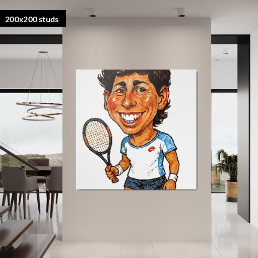 200*200studs, 160*160cm, 63*63inch