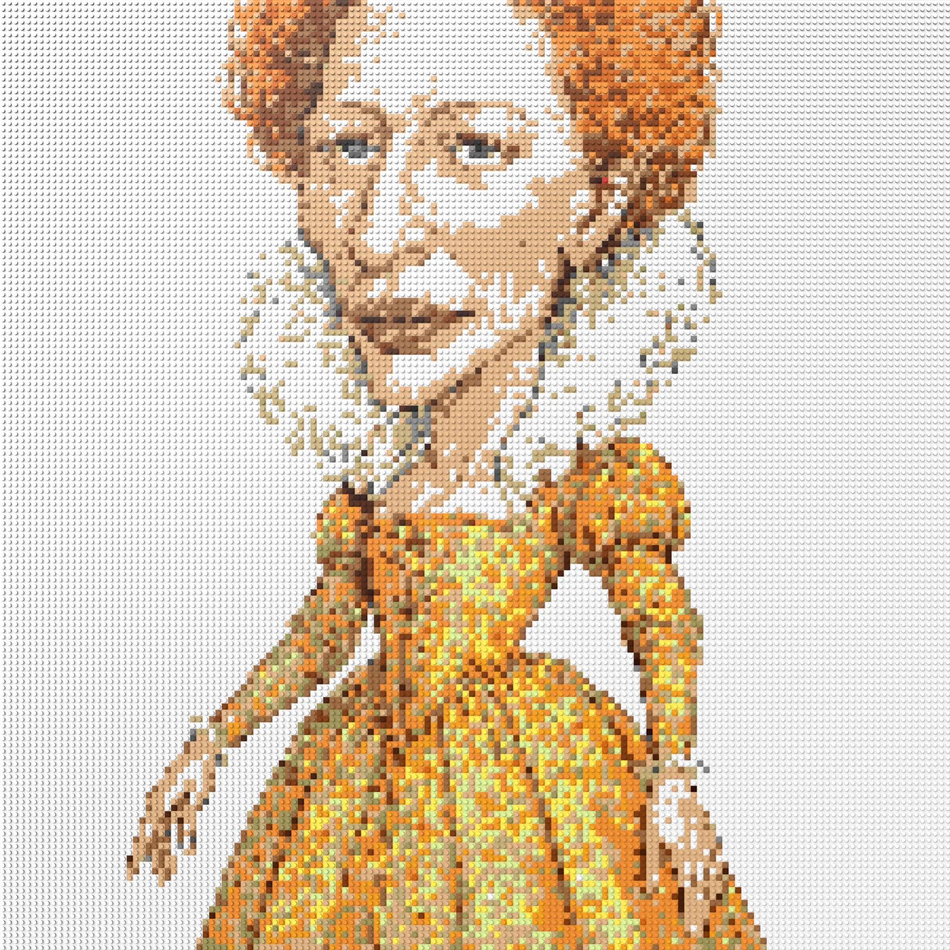 150*150studs, 120*120cm, 47,25*47,25inch