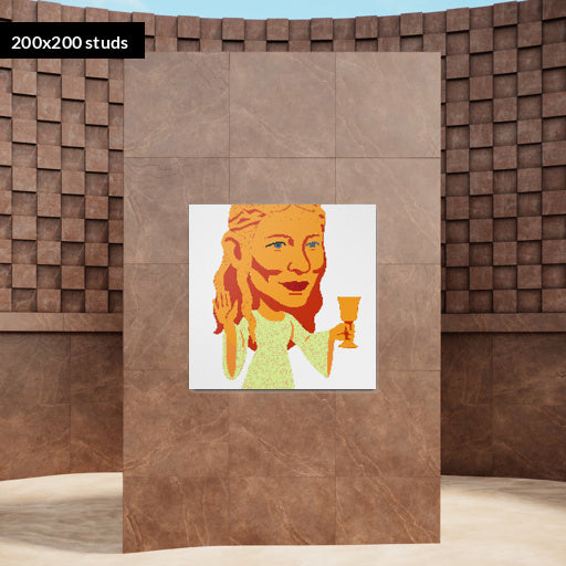200*200studs, 160*160cm, 63*63inch