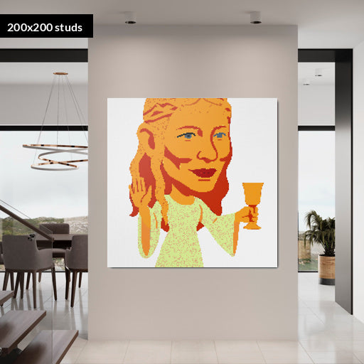 200*200studs, 160*160cm, 63*63inch