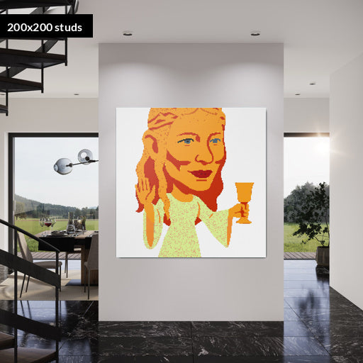 200*200studs, 160*160cm, 63*63inch