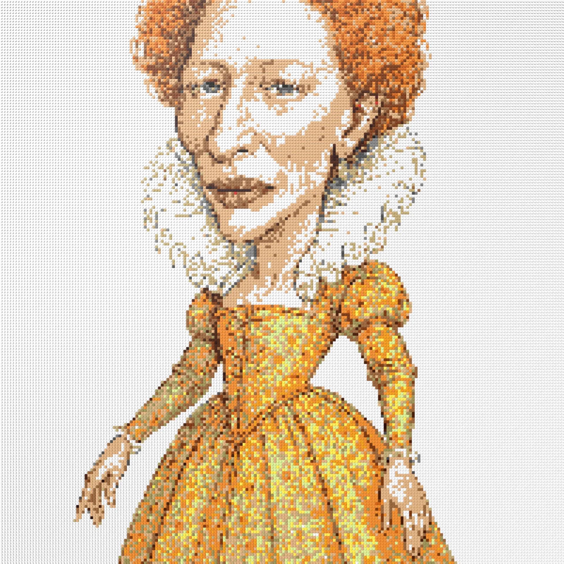 200*200studs, 160*160cm, 63*63inch