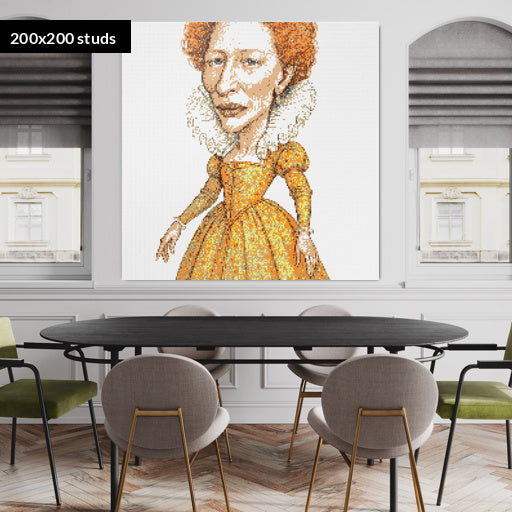 200*200studs, 160*160cm, 63*63inch