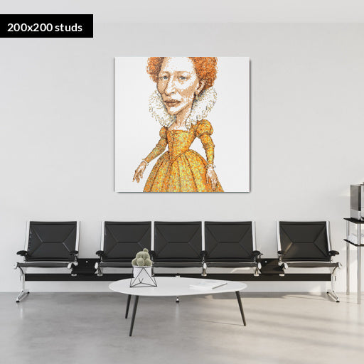 200*200studs, 160*160cm, 63*63inch