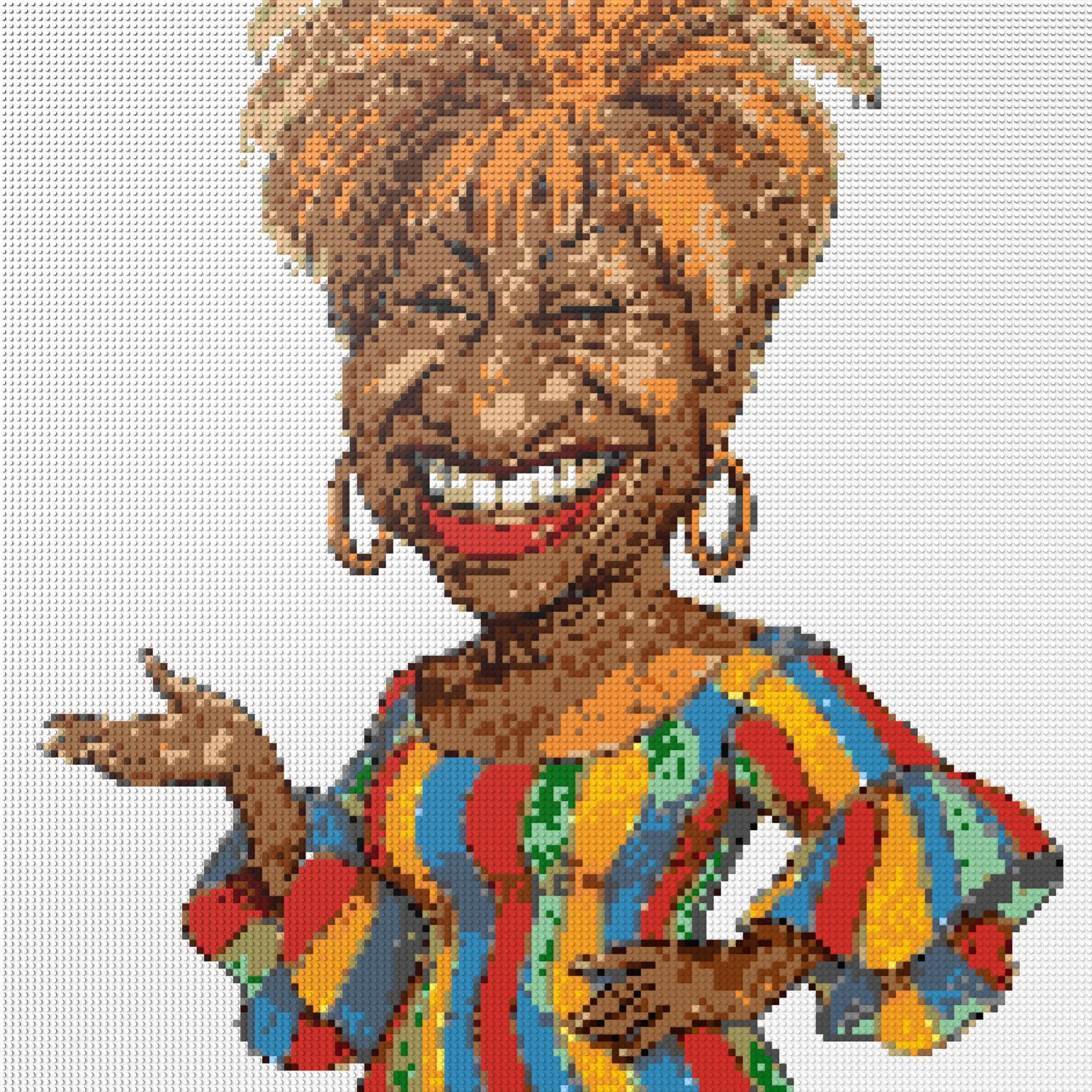 150*150studs, 120*120cm, 47,25*47,25inch