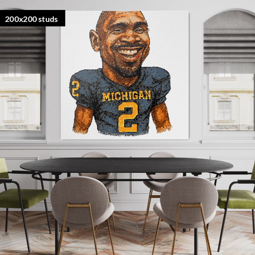 200*200studs, 160*160cm, 63*63inch