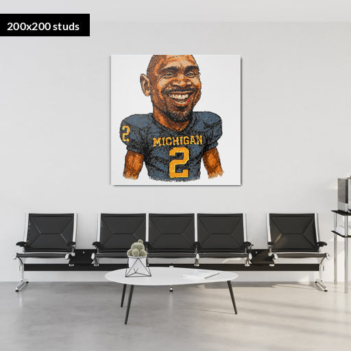 200*200studs, 160*160cm, 63*63inch