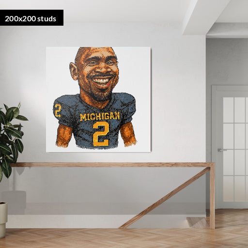 200*200studs, 160*160cm, 63*63inch