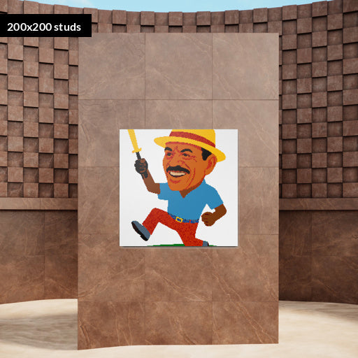 200*200studs, 160*160cm, 63*63inch