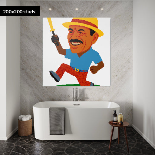 200*200studs, 160*160cm, 63*63inch