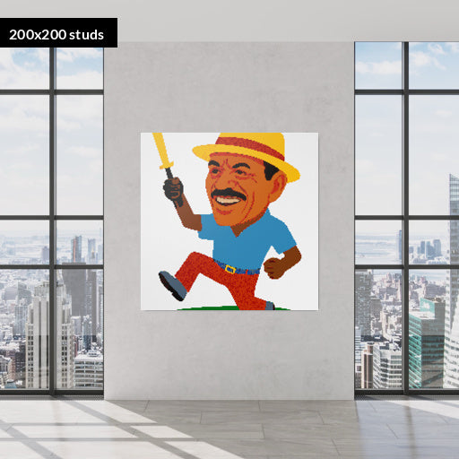 200*200studs, 160*160cm, 63*63inch