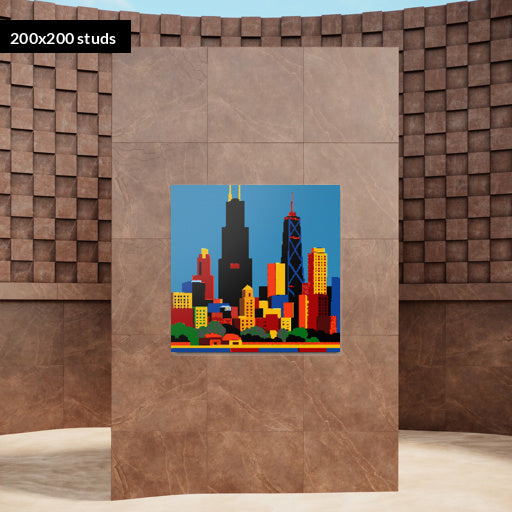 200*200studs, 160*160cm, 63*63inch