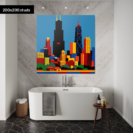 200*200studs, 160*160cm, 63*63inch