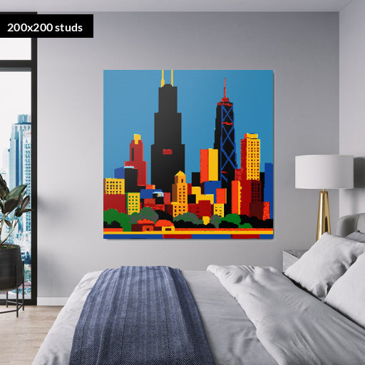200*200studs, 160*160cm, 63*63inch