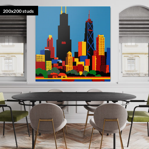 200*200studs, 160*160cm, 63*63inch