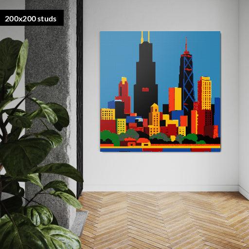 200*200studs, 160*160cm, 63*63inch