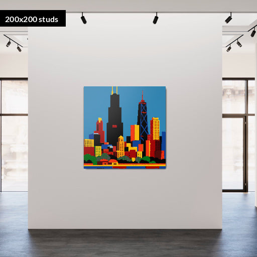 200*200studs, 160*160cm, 63*63inch