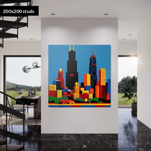 200*200studs, 160*160cm, 63*63inch
