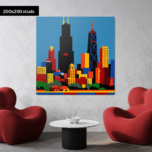 200*200studs, 160*160cm, 63*63inch