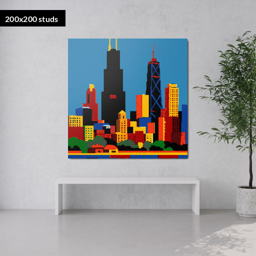 200*200studs, 160*160cm, 63*63inch
