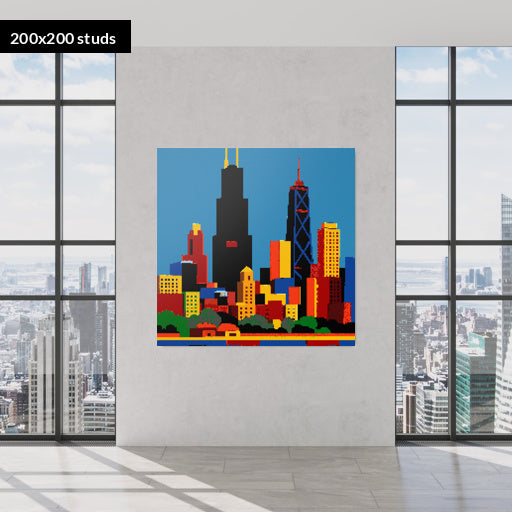 200*200studs, 160*160cm, 63*63inch