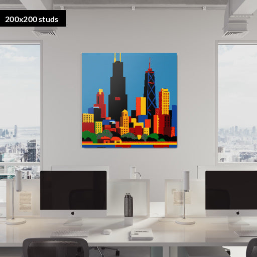 200*200studs, 160*160cm, 63*63inch