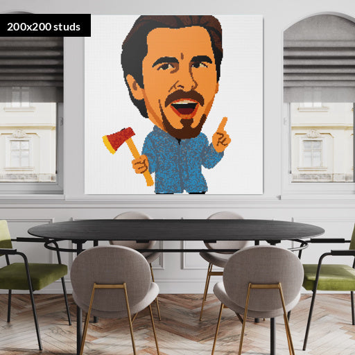 200*200studs, 160*160cm, 63*63inch