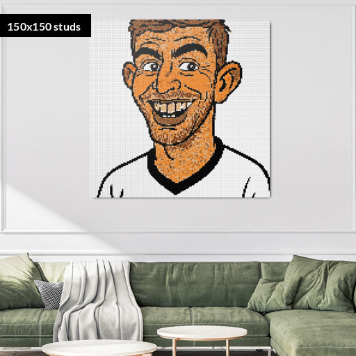 150*150studs, 120*120cm, 47,25*47,25inch