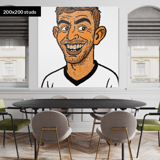 200*200studs, 160*160cm, 63*63inch