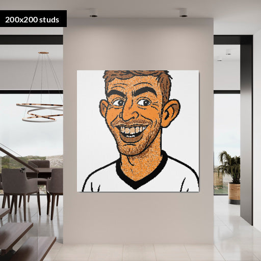 200*200studs, 160*160cm, 63*63inch