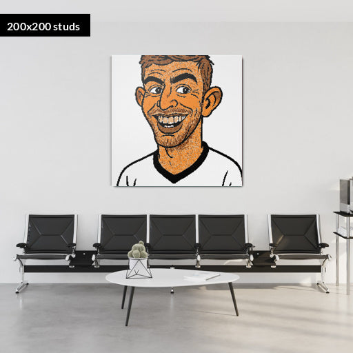 200*200studs, 160*160cm, 63*63inch