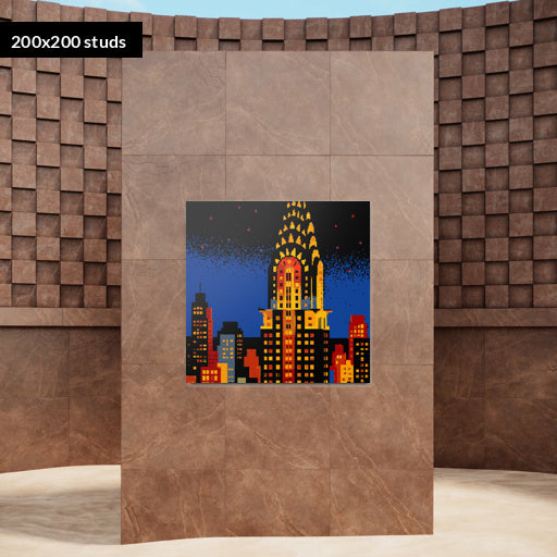 200*200studs, 160*160cm, 63*63inch