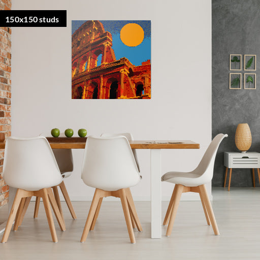 150*150studs, 120*120cm, 47,25*47,25inch