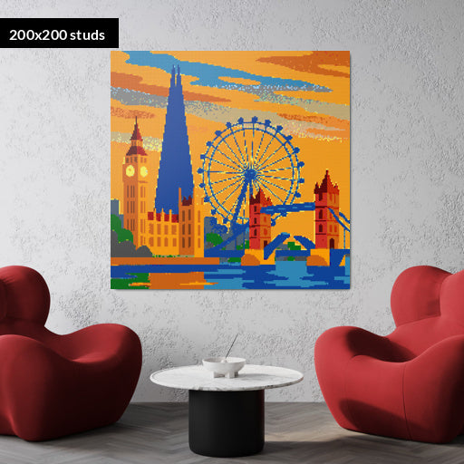 200*200studs, 160*160cm, 63*63inch