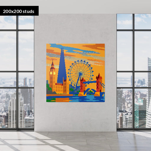200*200studs, 160*160cm, 63*63inch
