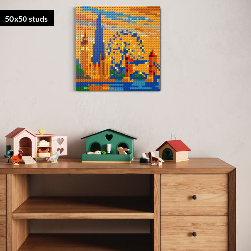 50*50studs, 40*40cm, 15,75*15,75inch
