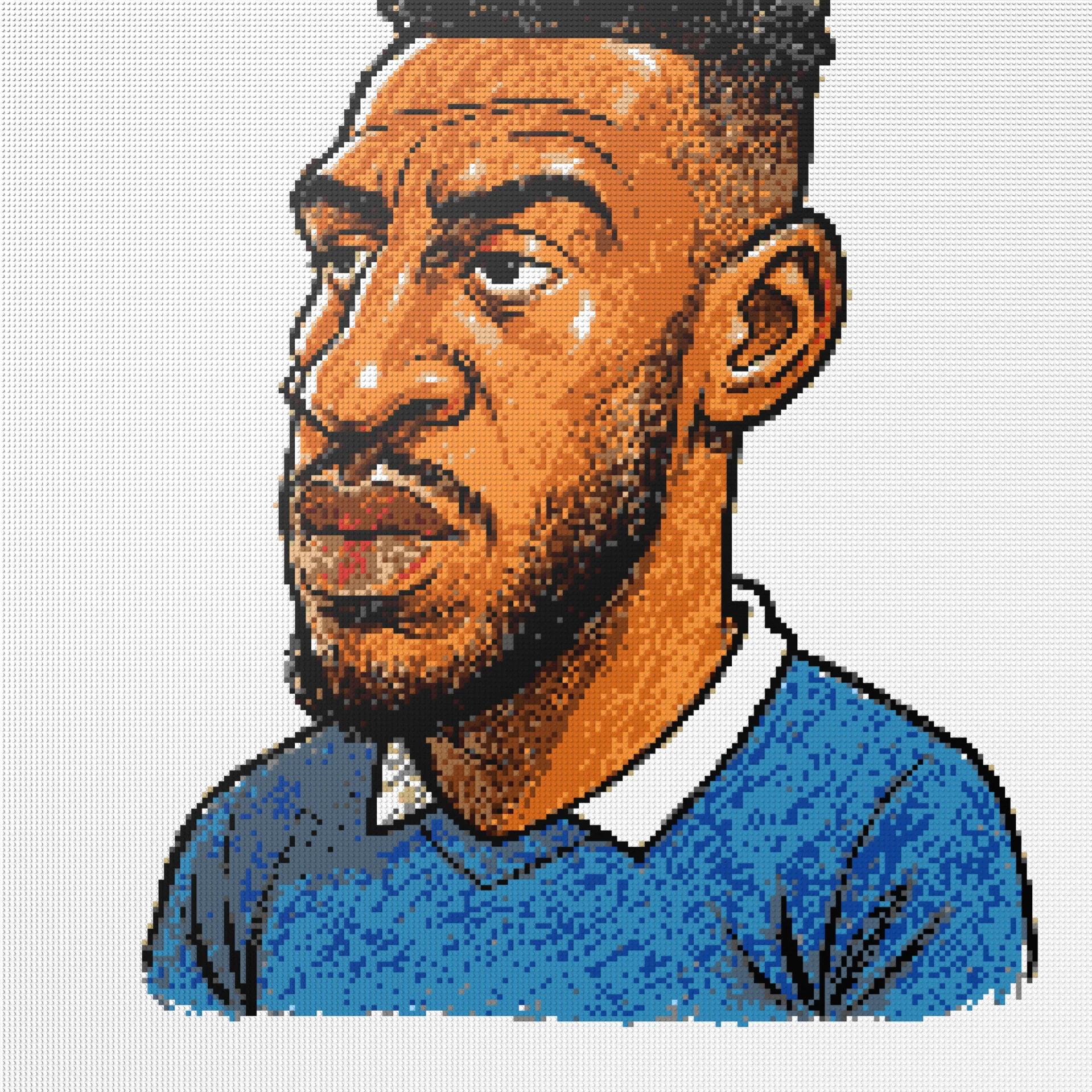 200*200studs, 160*160cm, 63*63inch