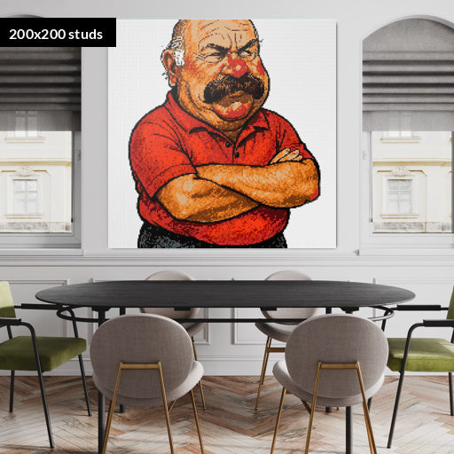 200*200studs, 160*160cm, 63*63inch