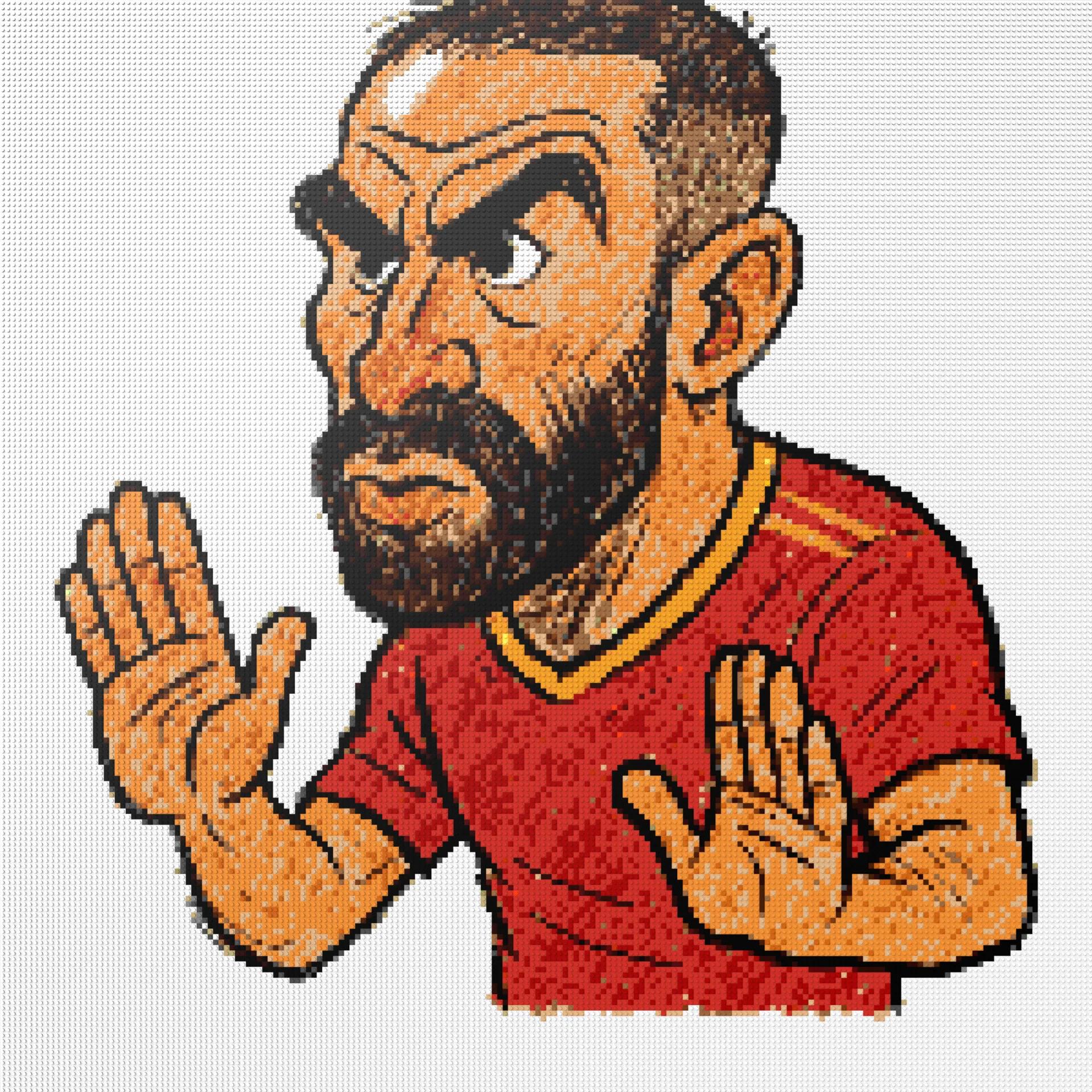 200*200studs, 160*160cm, 63*63inch