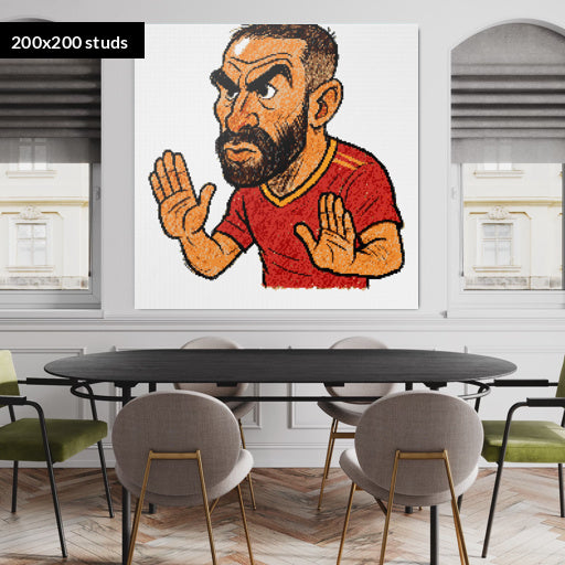 200*200studs, 160*160cm, 63*63inch