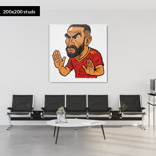 200*200studs, 160*160cm, 63*63inch