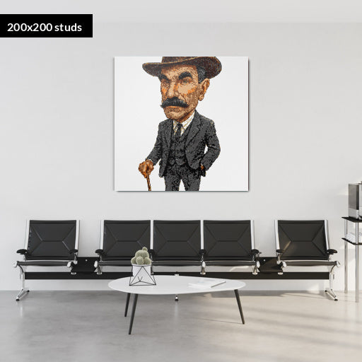 200*200studs, 160*160cm, 63*63inch