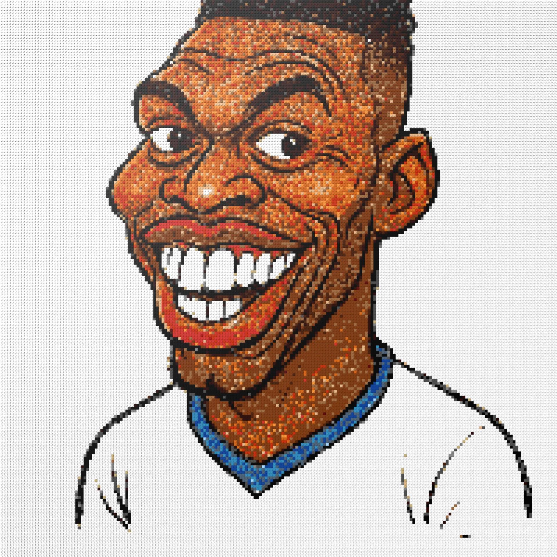 200*200studs, 160*160cm, 63*63inch