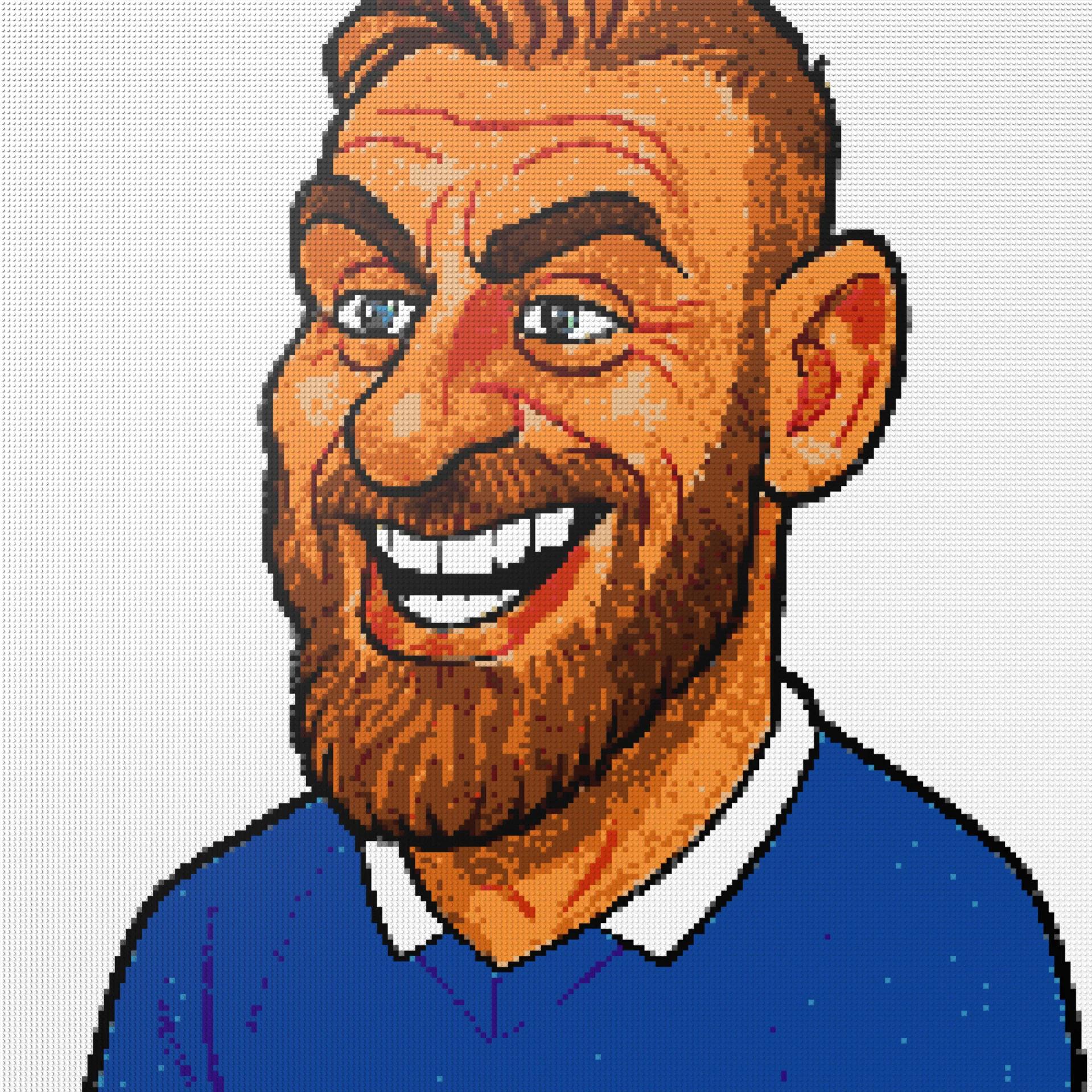 200*200studs, 160*160cm, 63*63inch