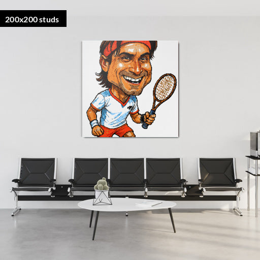 200*200studs, 160*160cm, 63*63inch