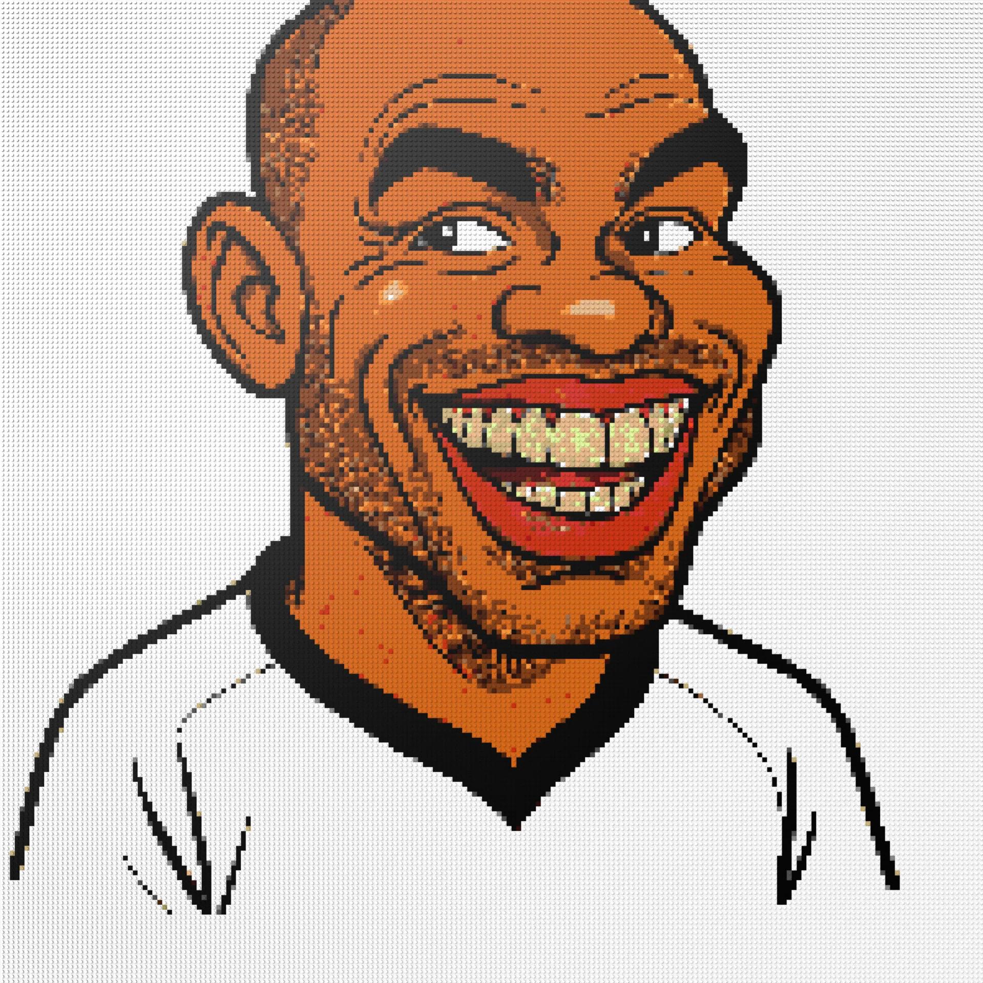 200*200studs, 160*160cm, 63*63inch