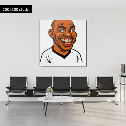 200*200studs, 160*160cm, 63*63inch