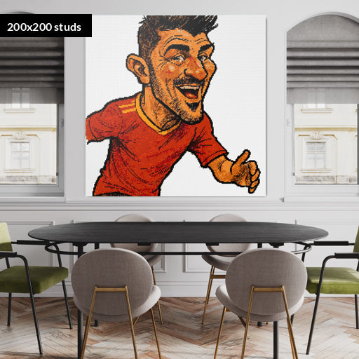 200*200studs, 160*160cm, 63*63inch